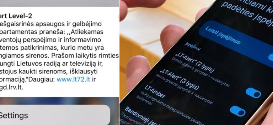 Apklausa gyventojams dėl perspėjimo pranešimų
