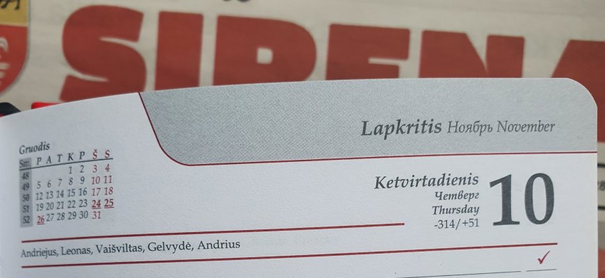Lapkričio 10-oji Lietuvoje ir pasaulyje