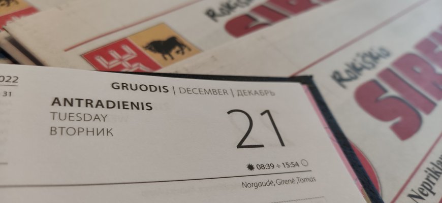 Gruodžio 21-oji Lietuvoje ir pasaulyje