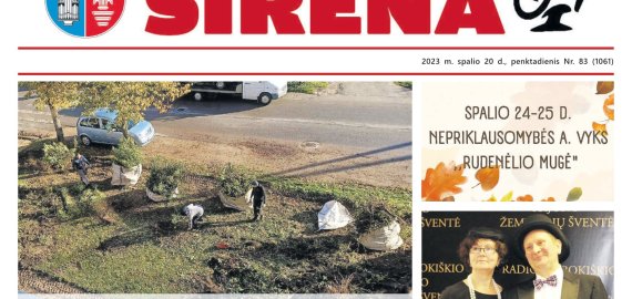 Penktadienio, spalio 20-osios „Rokiškio Sirena“ jau pakeliui!