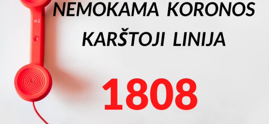 Karštoji koronaviruso linija trumpina darbo laiką