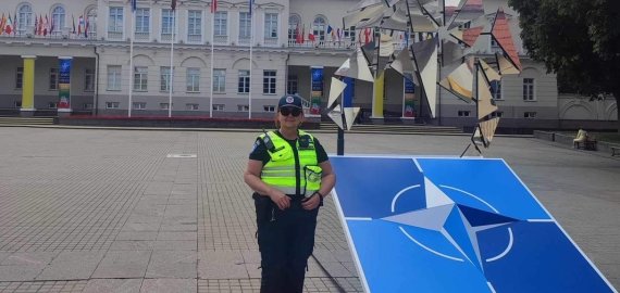 NATO susitikimo dalyvių saugumu rūpinosi ir Rokiškio rajono policijos pareigūnai (foto)