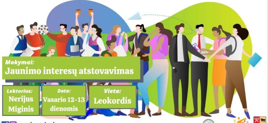 RJOS „Apvalus stalas“ kviečia į mokymus „Jaunimo interesų atstovavimas”