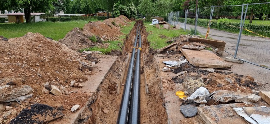 Rokiškyje bus pakeista pusė kilometro susidėvėjusių šilumos vamzdynų