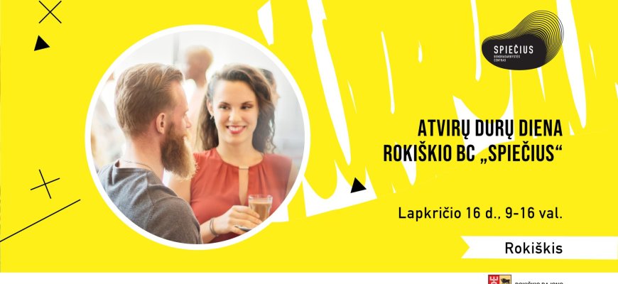 Lapkričio 16 d. 9.00 val. Atvirų durų diena Rokiškio BC „Spiečius‟