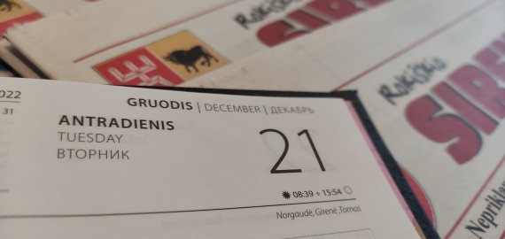 Gruodžio 21-oji Lietuvoje ir pasaulyje