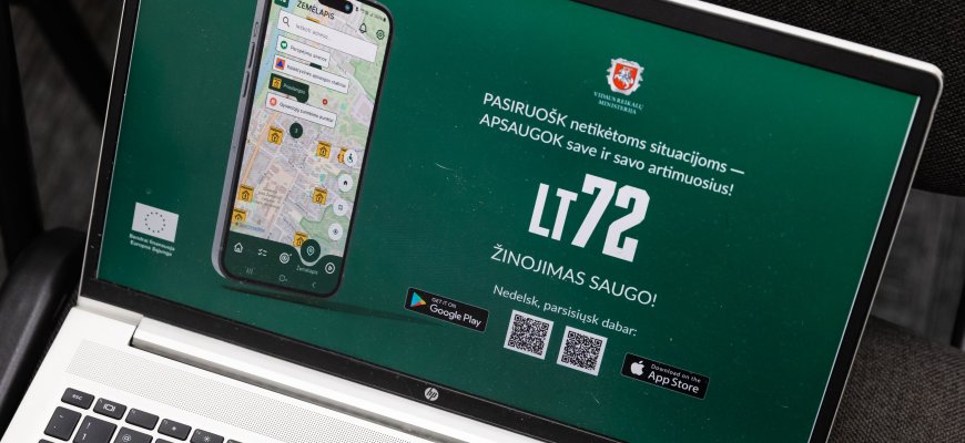 Pristatyta ekstremalioms situacijoms skirta programėlė LT72: priedangų žemėlapis, patarimai, kaip elgtis karo grėsmės metu