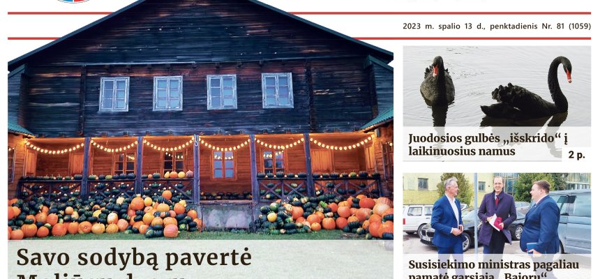 Penktadienio, spalio 13 dienos „Rokiškio Sirenos“ numeris iškeliavo į spaustuvę!