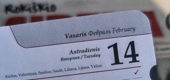 Vasario 14-oji Lietuvoje ir pasaulyje