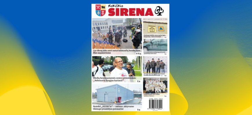 Penktadienio „Rokiškio Sirena“ numeris jau paruoštas!