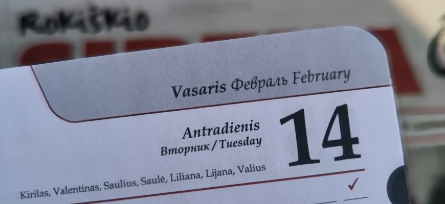 Vasario 14-oji Lietuvoje ir pasaulyje