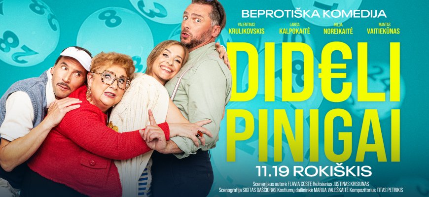 Kviečiame į beprotišką režisieriaus Justino Krisiūno spektaklį „Dideli pinigai“!