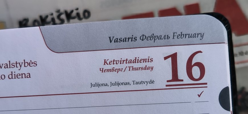 Vasario 16-oji Lietuvoje ir pasaulyje