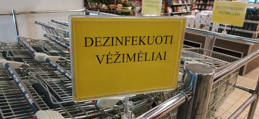 Dėl koronaviruso bus tiriami dalis prekybos vietų darbuotojų