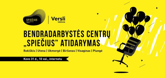 Kovo 31 d. - Rokiškio ir kitų bendradarbystės centrų „Spiečius“ atidarymas