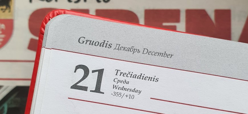 Gruodžio 21-oji Lietuvoje ir pasaulyje