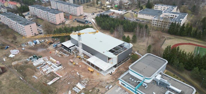 Rokiškio sporto komplekso statybos (video+foto)