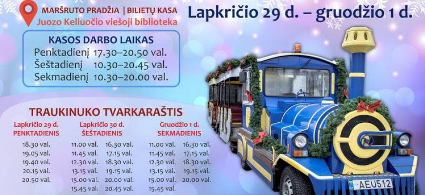 Šventinis traukinukas Rokiškyje