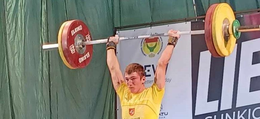 Lietuvos sunkiosios atletikos vyrų ir moterų atskirų veiksmų čempionate – „auksinis“ A. Jasaičio rezultatas
