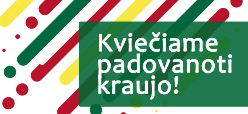 Spalio 10 d. maloniai kviečiame į kraujo donorystės akciją
