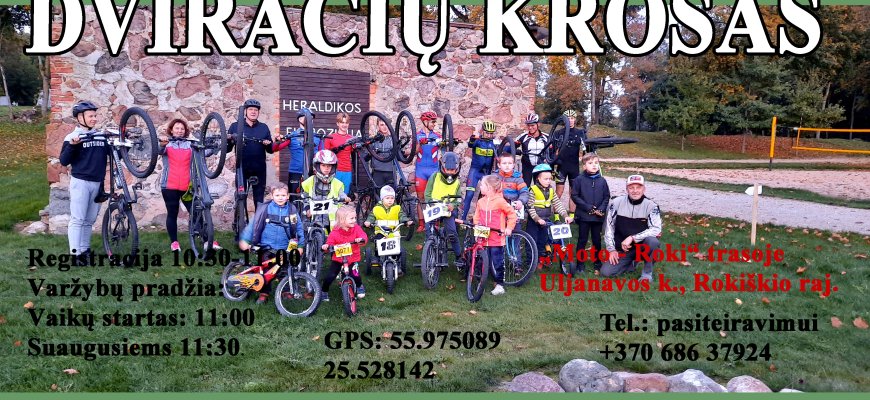 Spalio 18 d. - dviračių krosas „Moto-Roki