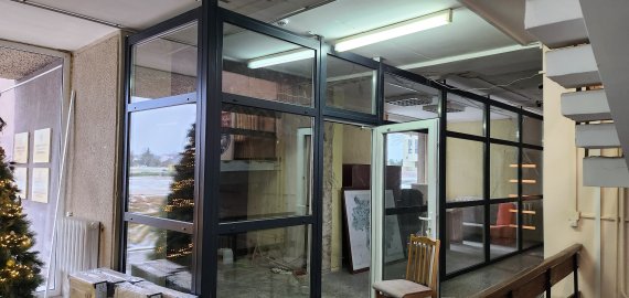 Gražėja savivaldybė – pirmajame aukšte remonto darbus dar tik įpusėjo