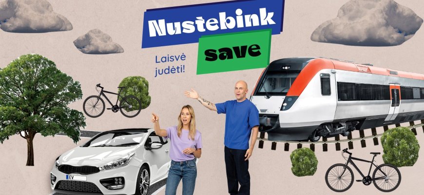 Susisiekimo ministerija pradeda komunikacijos kampaniją „Nustebink save“ – skatins keliauti tvariau