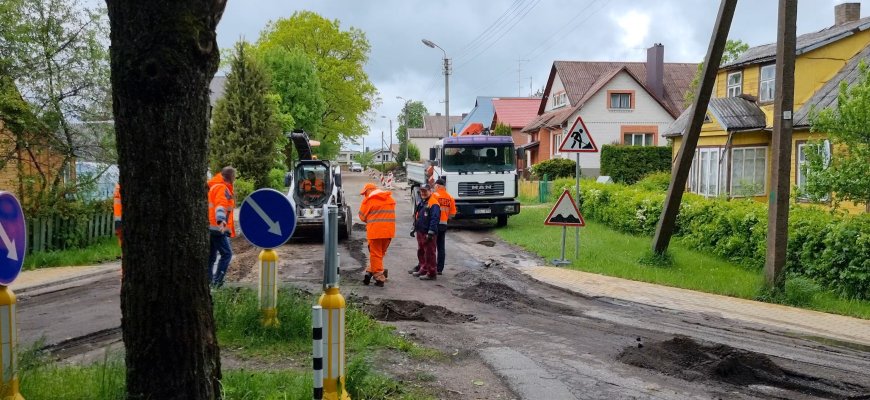 Remontuojama S. Nėries gatvė (video+foto)