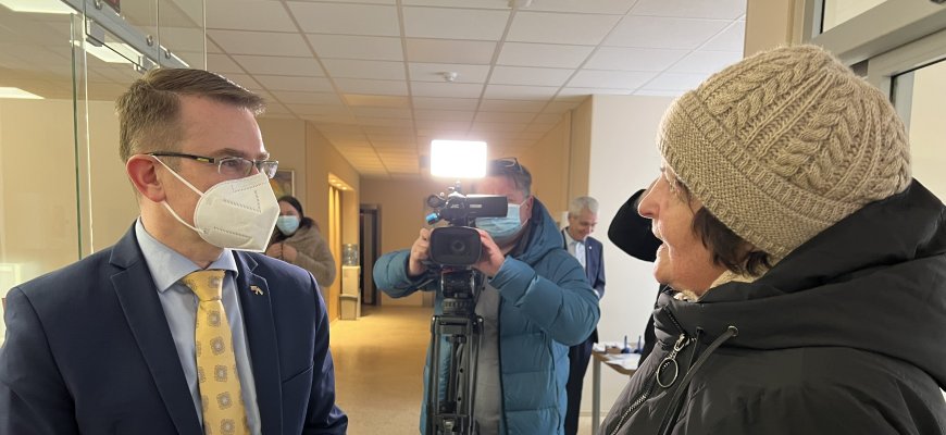 Sveikatos apsaugos ministras A. Dulkys Rokiškyje praėjo pacientų keliu (foto)