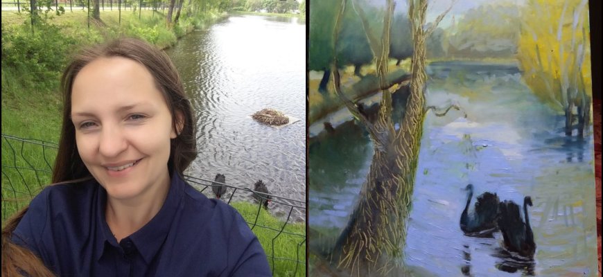 Juodųjų Rokiškio gulbių meilės scenos įkvėpė keliaujančią menininkę R. Staskonytę