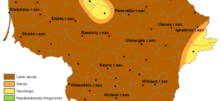 Rokiškio rajonas – ant sausros ribos