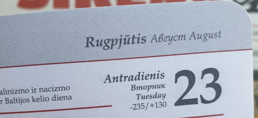 Rugpjūčio 23-oji Lietuvoje ir pasaulyje