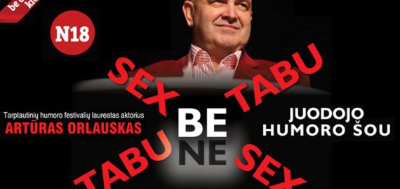 Interaktyvus juodojo humoro šou „Sex tabu be/ne tabu“ jau gegužės 17-ąją Grafo pramogų lofte