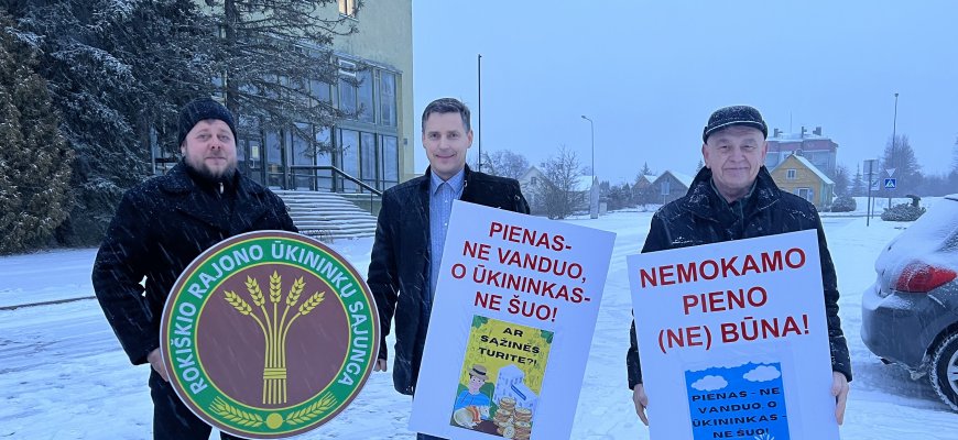 Mūsų ūkininkai jungiasi prie protesto Vilniuje, tarp derybininkų su ministru – rokiškėnas (foto)