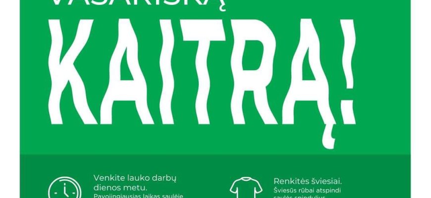 Iššūkis senjorams – kaitra ir saulė