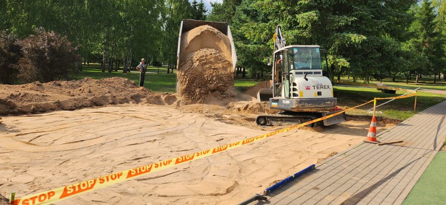 L. Šepkos parkas pildosi – ruošiama vieta dar vienai vaikų laisvalaikio praleidimo erdvei