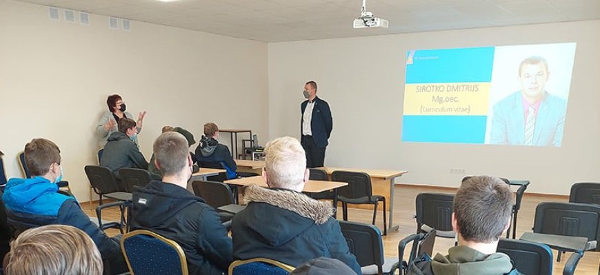 RTVŽŪM mokiniams integruotas pamokas vedė mokytojai iš Daugpilio (foto)