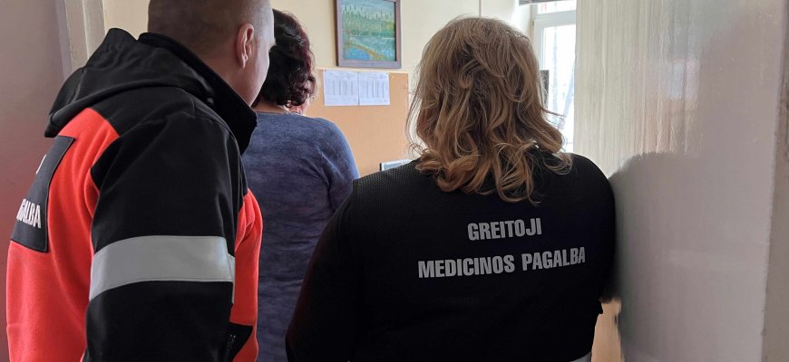 Miegantį pažadino gelbėjimo tarnybos