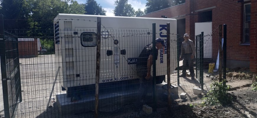 Rokiškio ligoninėje pastatytas elektros generatorius