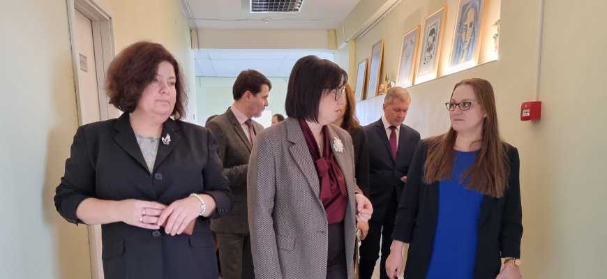 R. Popovienė lankėsi Rokiškio specialiojoje mokykloje: vizito rezultatai paaiškės tik po kurio laiko (foto)