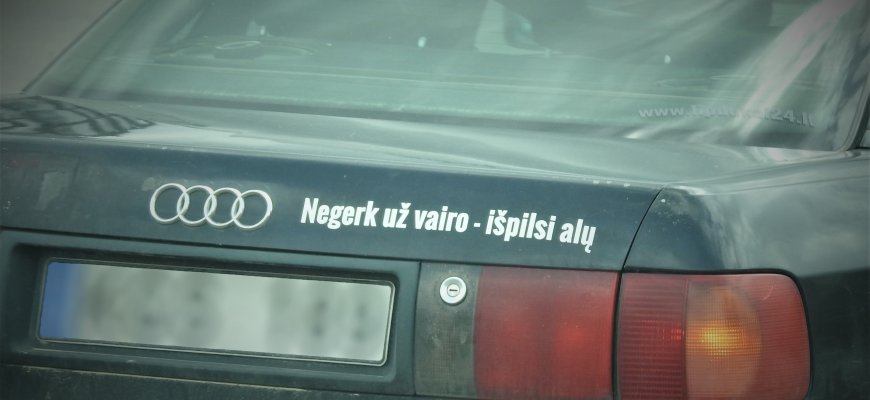 Sulaikytas neblaivus „Audi“ vairuotojas