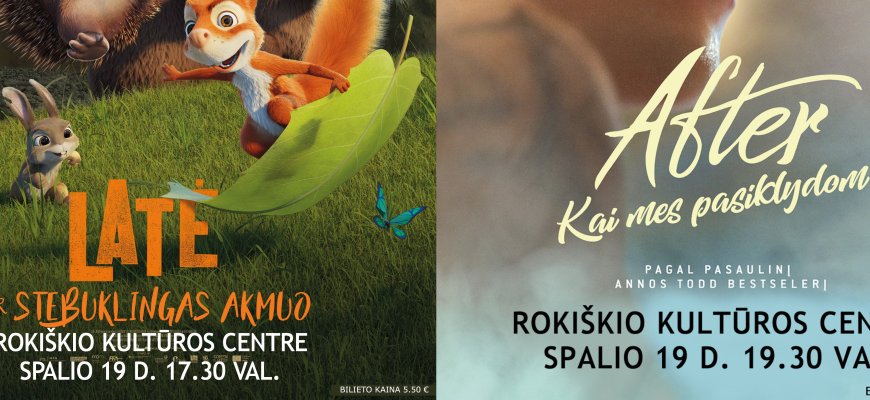 Spalio 19-oji - Kino diena Rokiškyje