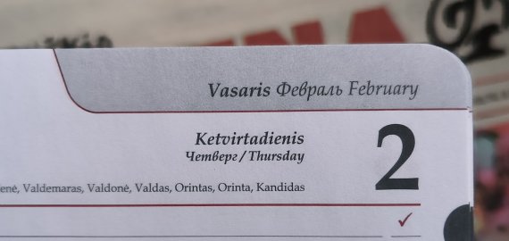 Vasario 2-oji Lietuvoje ir pasaulyje
