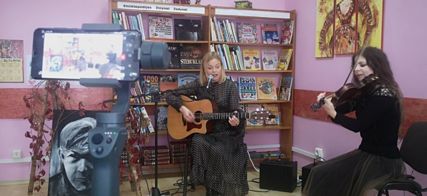 Pandėlio krašto bibliotekininkės – apie Pauliaus Širvio gyvenimą ir kūrybą (foto+ video)