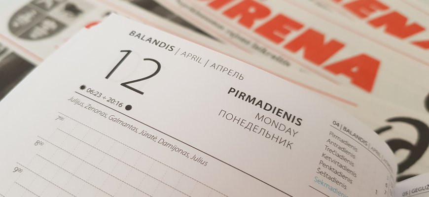 Balandžio 12-oji Lietuvoje ir pasaulyje