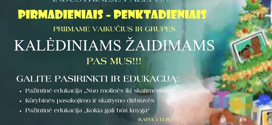 Bibliotekos industrinėje palėpėje - kalėdiniai žaidimai