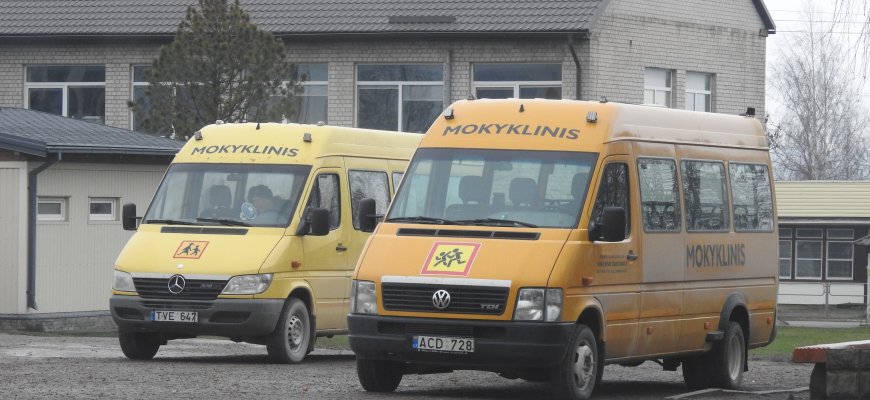 Juodupės gimnazijos 1-4 klasių mokinių pavežėjimo grafikas kovo 22-23 dienomis
