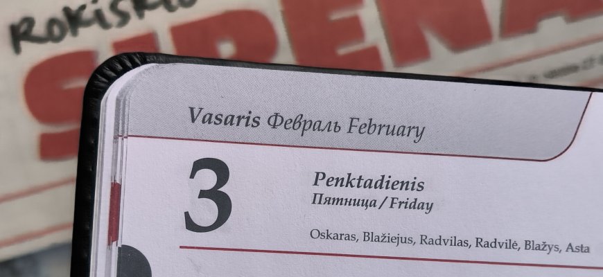 Vasario 3-oji Lietuvoje ir pasaulyje