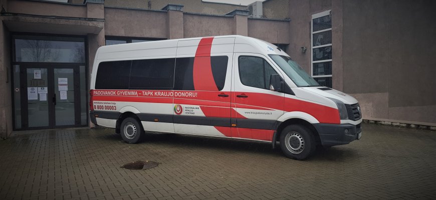 Gegužės 4-ąją - kraujo donorystės akcija Rokiškyje