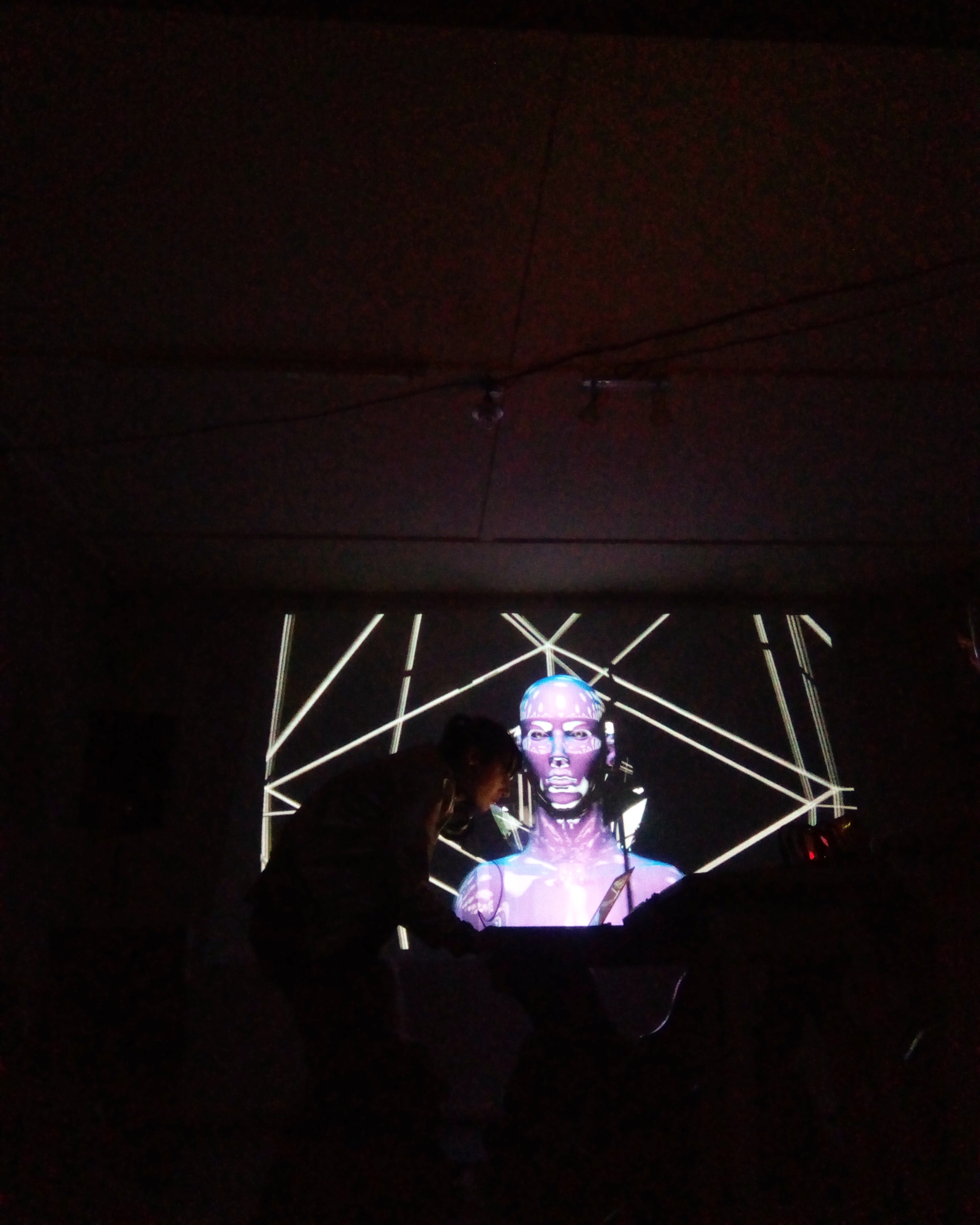 elektroninės ir techno muzikos performansas „Lichtronik“